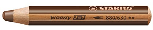 STABILO Multitalentstift woody 3 in 1, rund, braun VE=1