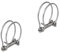 40mm Corrugated Pond Pipe Double Wire Hose Clips Pack of 2