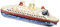 Old World Christmas Cruise Ship Old World Kreuzfahrtschiff aus Glas geblasen Christbaumschmuck, Multi, Standard