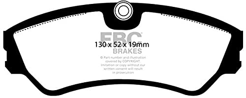 DP967 Bremsbeläge ULTIMAX2 EBC Brakes für Volkswagen COMMERCIAL Transporter Kombi/Camper T4