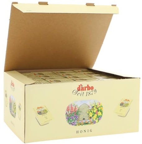 Darbo, Miele, Confezione di Miele Monoporzione dal Gusto Inconfondibile e Trasparenza Dorata, Ideale da Spalmare, Senza Glutine, Formato Convenienza, Confezione da 100 Porzioni da 25 g