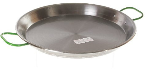 La Paella - Paellera (acero al carbono), acero, plata, 16 pulgadas