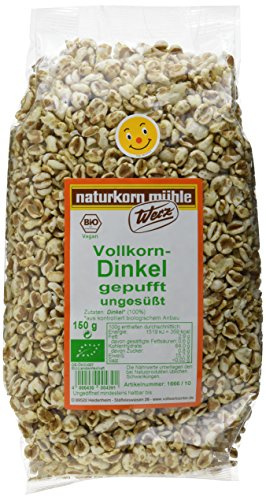 Werz Vollkorn-Dinkel gepufft ungesüßt, 5er pack (5 x 150g)