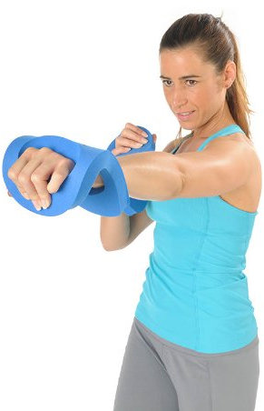 Aqua Kickbox Handschuhe blau Training Aquagym Aquatraining Wassersport Gr. L