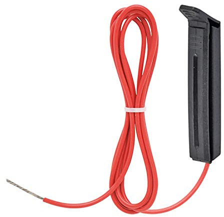 VOSS.farming Clip Band-Anschlusskabel, 85cm, mit Kunststoffklemme & verzinntes Kabelende für den Weidezaun