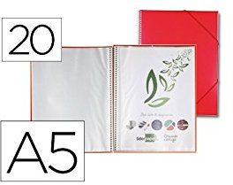 Liderpapel Ordner mit Spiralbindung, A5 A5 rot