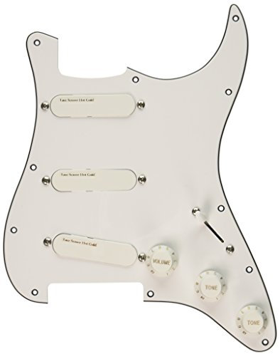 Lace Hot Gold Sensor mit Hot Bridge geladen Pickguard weiß mit weiß Tonabnehmer