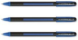 Brand New. Uni Jetstream SX-101 Ballpoint Pen Super Ink Quick Drying 1.0mm Tip Blue [Pack 12] Ref 9008051