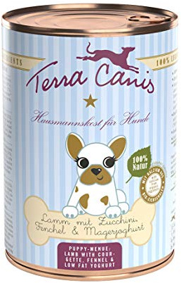 Terra Canis Lamm mit Zucchini, Fenchel und Magerjoghurt, 12er Pack (12 x 400 g)
