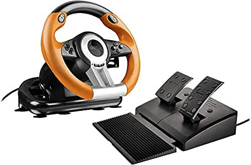 Speedlink - Racing Wheel Drift O.Z. Sl4495Bkor, Color Negro Y Amarillo (PS3)