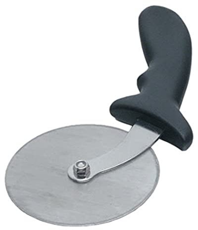 Genware NEV-05-996 Pizza Cutter, Stainless Steel, 4, Wheel/Plastic Handle