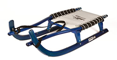 German Luge Doppelrodel, 120 cm, Metall, Sportlich, Blau
