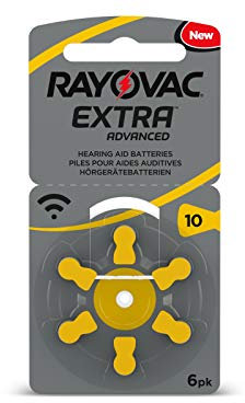 Rayovac extra - Size 10 hearing aid batteries - Pack of 6