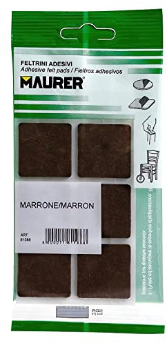Set 50 Filzgleiter selbstklebend braun mm 30 x 30 Stück 6 Eisenwaren Nestchen – Füße