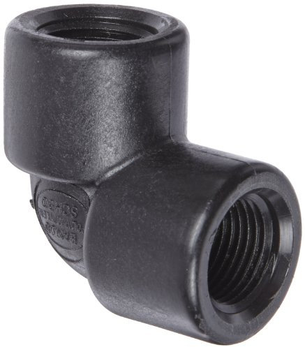 Banjo EL050-90 Polypropylene Pipe Fitting, 90 Degree Elbow, Schedule 80, 1/2 NPT Female