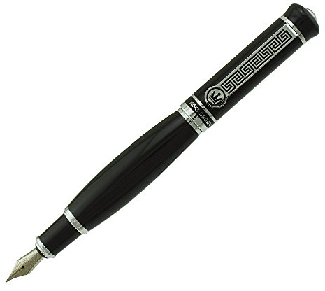 Duke 558 Fat Man Fountain Pen Black Heavy Weight Vivid Black Color