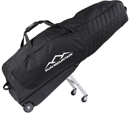 Sun Mountain ClubGlider Pro Oversize Golf Travel Bag, 4-Wheel Rolling Retractable-Leg System, Effortless Travel