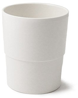 Cartaffini - Bicchiere in melamina, impilabile, Ø 7,5 cm / H 8,8 cm, capacità 280 ml - Colore: Bianco Ottico