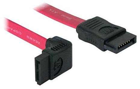 4er Sparbundle DeLock SATA Kabel 50cm links/gerade Kabel 1 x HDD 2 x 7 pol SATA 0.50 m links gewinkelt