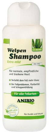 Anibio 95031 Shampoo für Welpen 250 ml Pflegemittel für Hunde