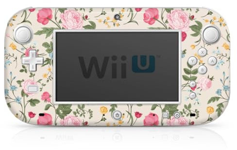 DeinDesign Skin kompatibel mit Nintendo Wii U Gamepad Folie Sticker Vintage Ornamente Blumen