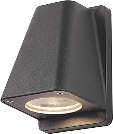 SLV Surface-Mounted Wall Light WALLYX/Illumination for Walls, Paths, entrances, LED Outdoor spot, Surface-Mounted Outdoor Light, Garden lamp / GU10 IP44 50W Anthracite
