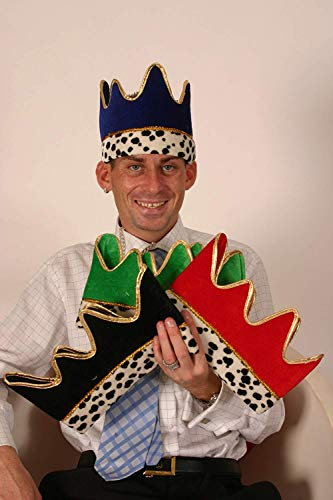 Crown Hat with Ermine Cuff Black