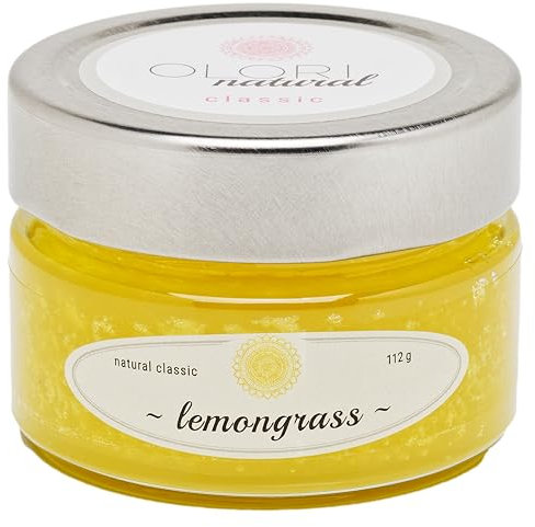 Duftöl Lemongras im Glas - Raumduft mit ätherischen Ölen - langanhaltend - frisch, fruchtig, spritzig - 100% Natürlich & Naturrein Raumdüfte ohne künstliche Duftstoffe für die Wohnung (Duftglas 112g)