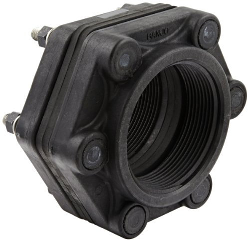 Banjo BF300 Polypropylene Pipe Fitting, Bolted Tank Flange, 3 NPT Female