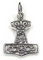 Thor Hammer Pendant 925 Sterling Silver Jewellery, Measure: 2cm in the Length