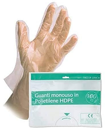 Guanti in polietilene HD Icoguanti taglia unica DPI 1 cat. hdpe (conf.100)