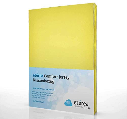 Comfort Jersey Kissenbezug Doppelpack 80x80cm Gelb
