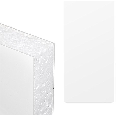 White UPVC Flat Door Panel (W: 1500mm x H: 750mm x D: 24mm) 24mm Thick Plastic Foam Filled