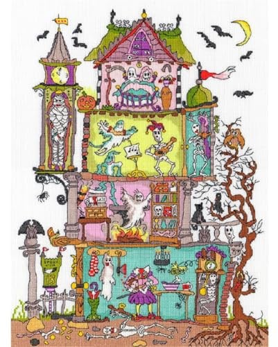 Bothy Threads Cross Stitch Kit - Cut Thru' Haunted House