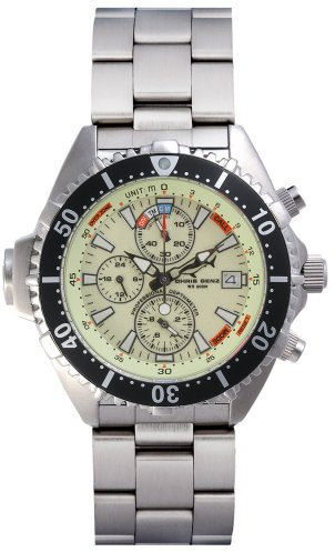 Chris Benz Depthmeter Chronograph CB-C-NEON-MB Sportliche Herrenuhr Tiefenmesser