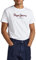 Pepe Jeans Eggo T-shirt pour Regular Fit Manches Courtes Blanche
