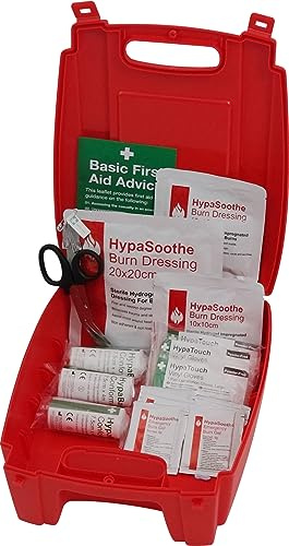 Safety First Aid Evolution HypaSoothe Burns First Aid Kit, Medium | Fully Stocked, Wall Bracket Sold Separately