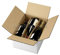 1 Caja de cartón para envío de 6 botellas de vino o licor con separador