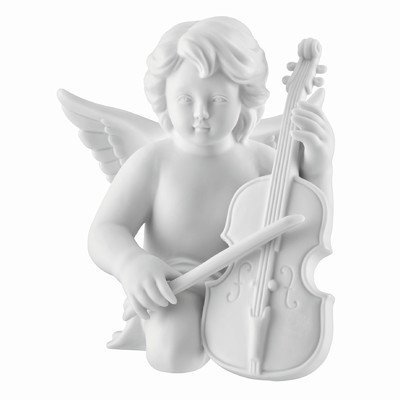 Dekorationsfigur Engel mit Cello Zeit für Engel Größe: 16 cm H x 20 cm W x 18 cm T