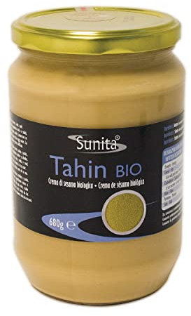 Sunita Tahina Crema di Sesamo - Salsa Tahini Ricca e Cremosa per Hummus e Salse -Crema di Semi di Sesamo Biologica - 680g