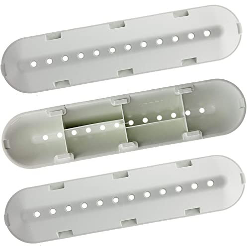 SPARES2GO Palette a 12 Buchi compatibile con Hotpoint Cestello di Lavatrici (227 mm x 53 mm x 38 mm, Confezione da 3 Pezzi)