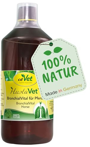 cdVet HustaVet BronchialVital Ergänzungsfutter Pferd 1L - Zur ernährungsbedingten Unterstützung der Atemwege