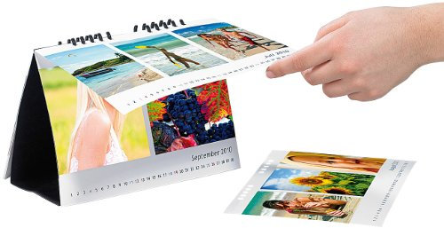 Your Design Fotopapier-Kalender: Tischkalender A5 quer 260g/m² (Kalender Set, Kalender zum Selbstgestalten, Laserdrucker)