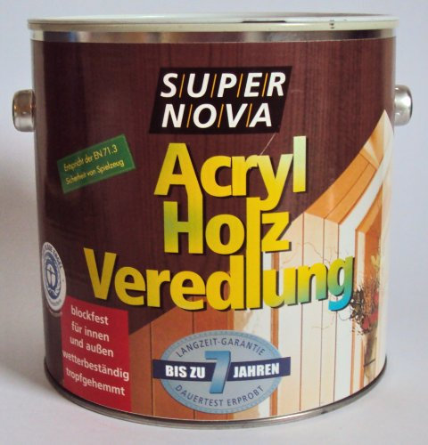 SUPER NOVA 20006580500242 Acryl-Holzveredelung, palisander, 2,5 Liter