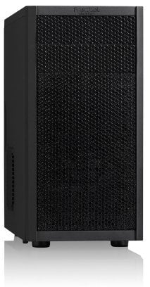 Fractal Design Core 1000 USB 3 - Mini Tower Computer Case - mATX - High Airflow And Cooling - 1x 120mm Silent Fan Included - Brushed Aluminium - Black
