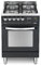 Lofra PNM66GVT/C Cucina a Gas, Nero/Mat