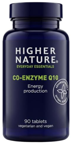 Higher Nature Co-Enzyme Q10 30mg - Supports Energy Production - 90 Tablets | For Those Struggling with Fatigue Or Low Energy, Vegetarian & Vegan