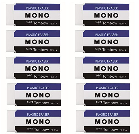 Mono Plastic Eraser 10piece Pack [Japan Import] PE01