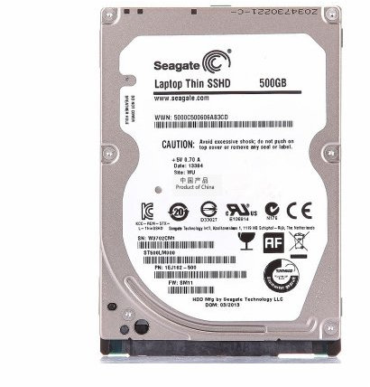 Seagate Unidad híbrida de Estado sólido ST500LM000 SSHD 500GB 5400RPM 64MB SATA 6.0Gb/s 2.5