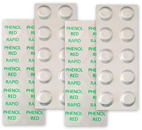 well2wellness 40 Pool Testtabletten pH-Wert Bestimmung (Phenolred Rapid) - 4 x 10 Stück